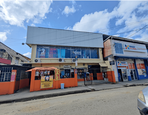 Commercial property for sale in San Juan Trinidad – 41 Second Street building exterior near Massy Stores